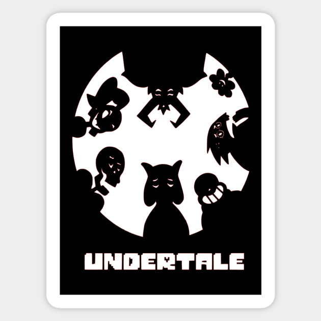 Undertale Monsters Sticker by OtakuPapercraft